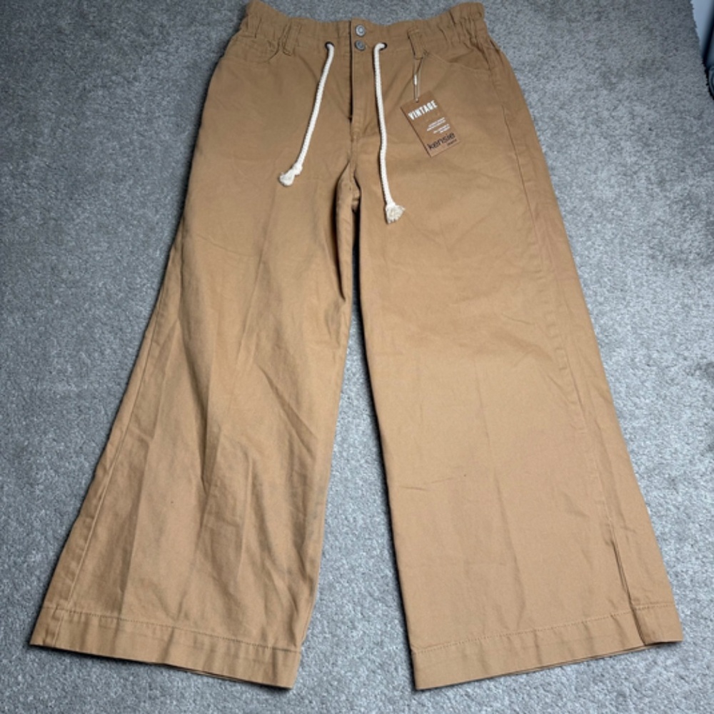 Kensie Jeans NWT Women Vintage Luxe The Kaya High Rise Wide Leg Pants Size 6/28